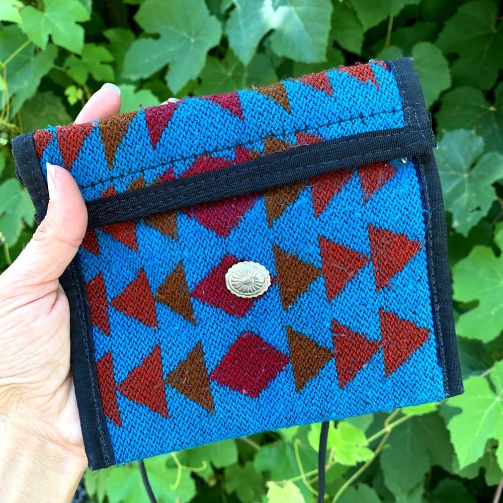 Aztec print pocket pouch